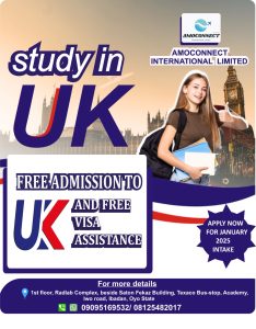 FREE UK ADMISSION AND STUDY VISA